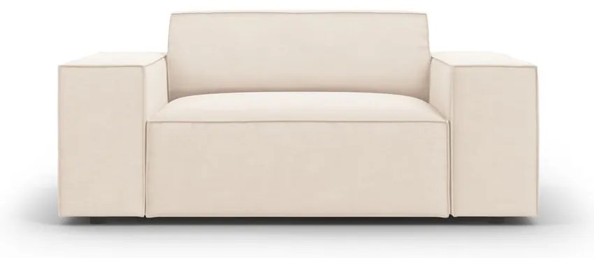 Бежово кадифено кресло Jodie – Micadoni Home
