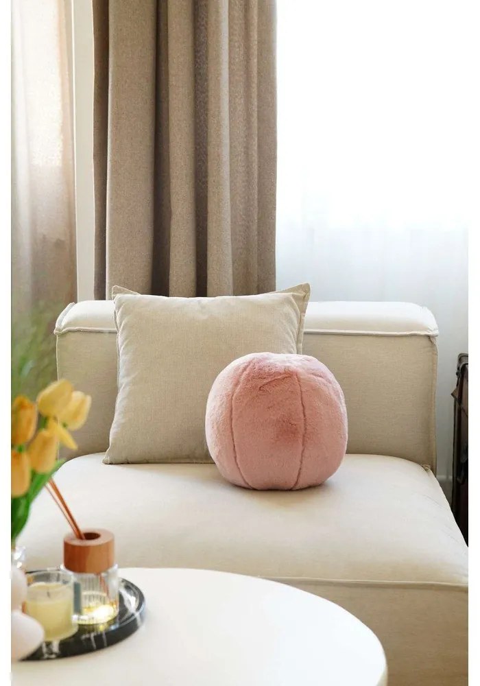 Декоративна възглавница от микроплюш ø 25 cm Top – Mioli Decor