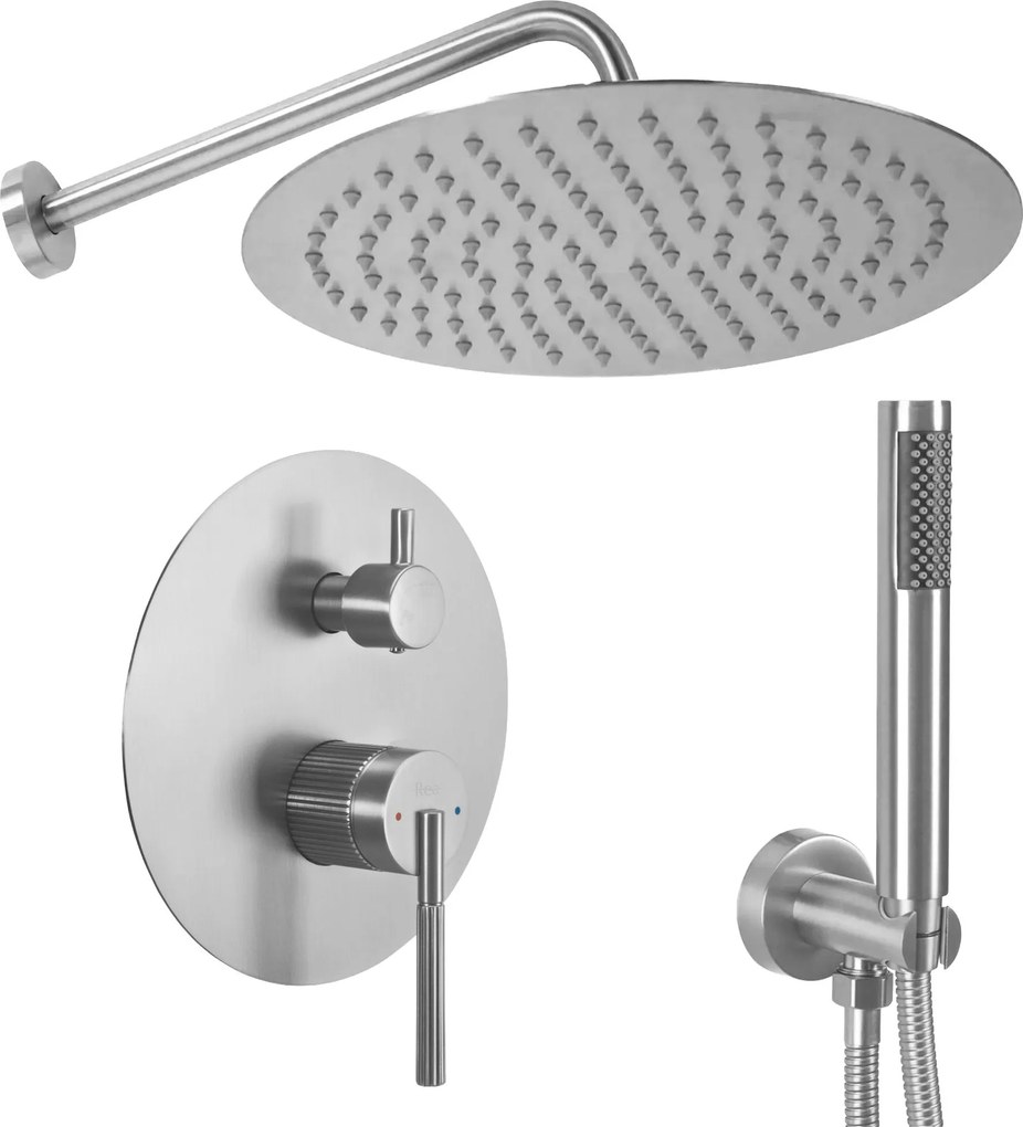 Комплект за Душ за Вграждане Rea Argon Nickel Brush + BOX