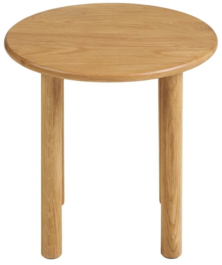 Кръгла странична масичка от масивен дъб ø 40 cm Jena – House Nordic