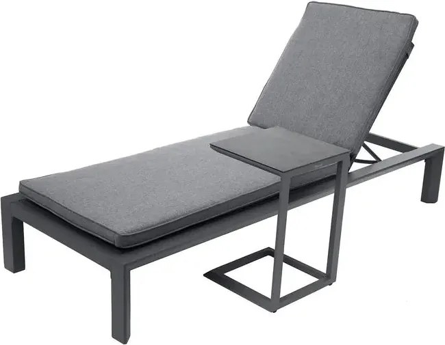 Единичен алуминиев шезлонг Hesperide Evasion, Графит
