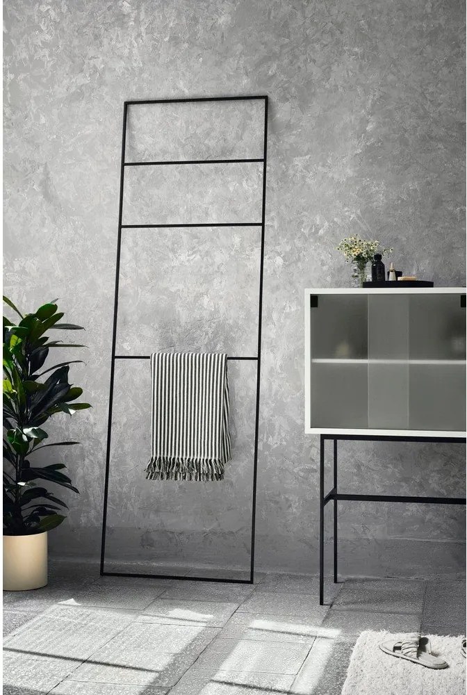 Сиво-бежова витрина с плъзгащи се врати 70x109x40 cm Lekko – noo.ma