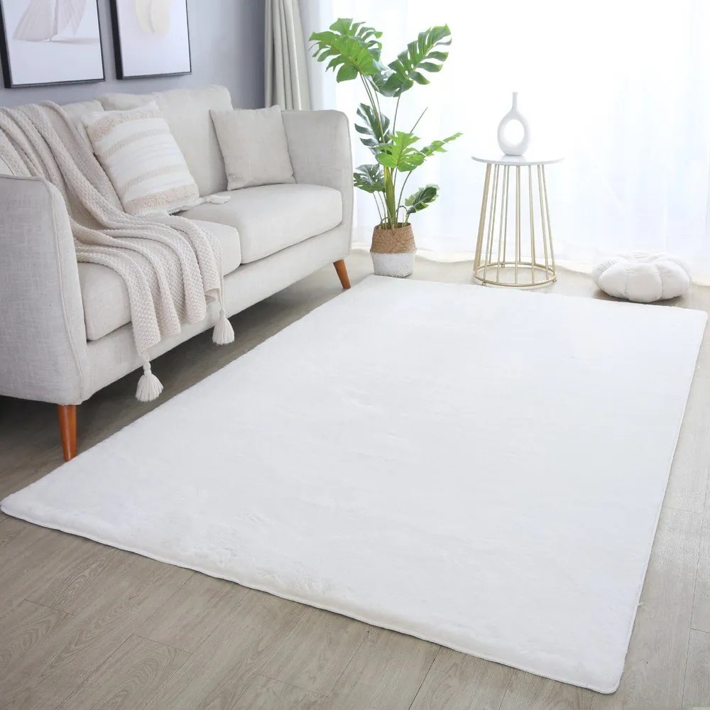 Кремав килим подходящ за пране 140x200 cm Pouffy – Ayyildiz Carpets