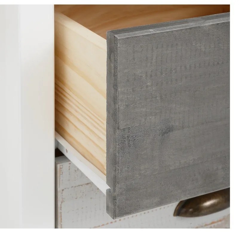 Работна маса в бяло и сиво Salva - Støraa