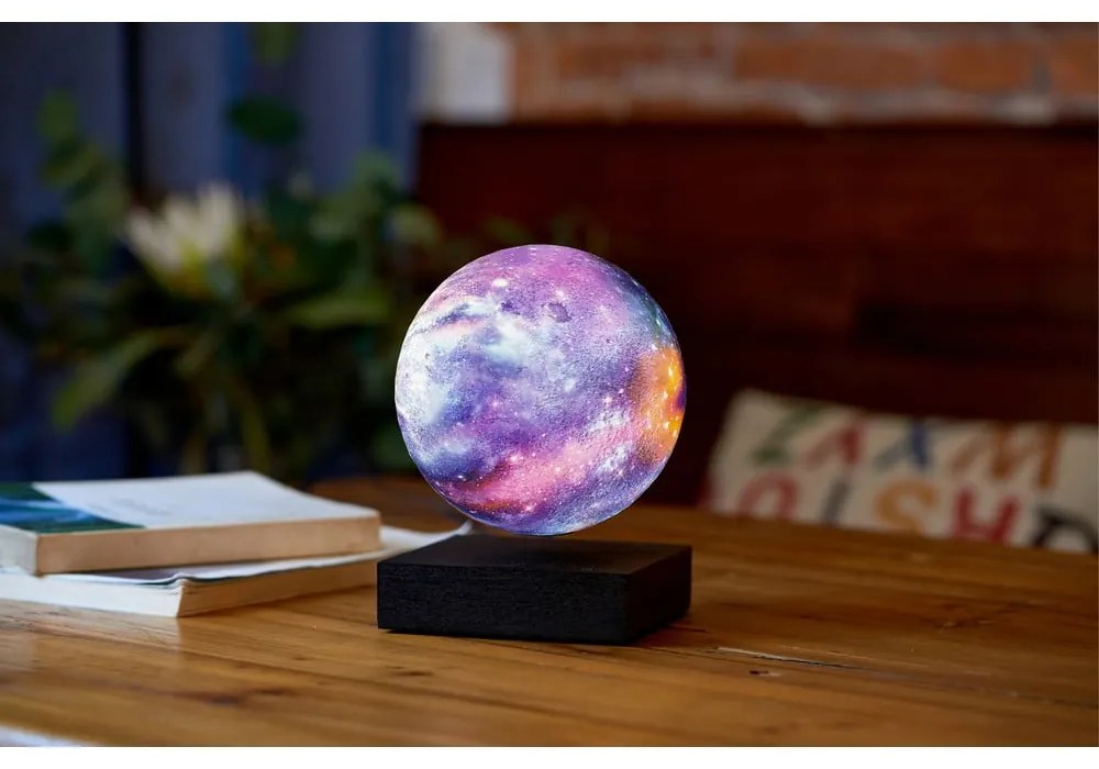 Черна светлинна декорация за контакт ø 12 cm Galaxy – Gingko