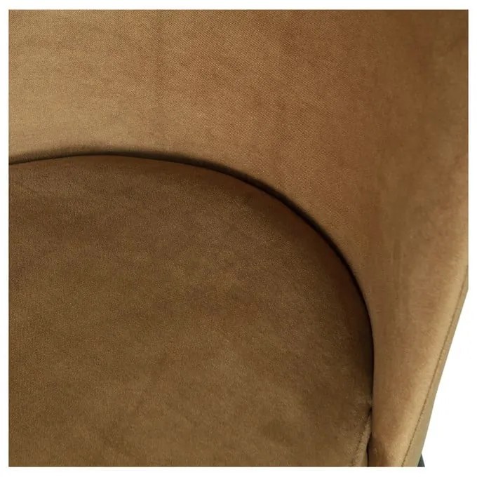 Кадифени трапезни столове в комплект 2 бр. в цвят горчица Vogue – WOOOD