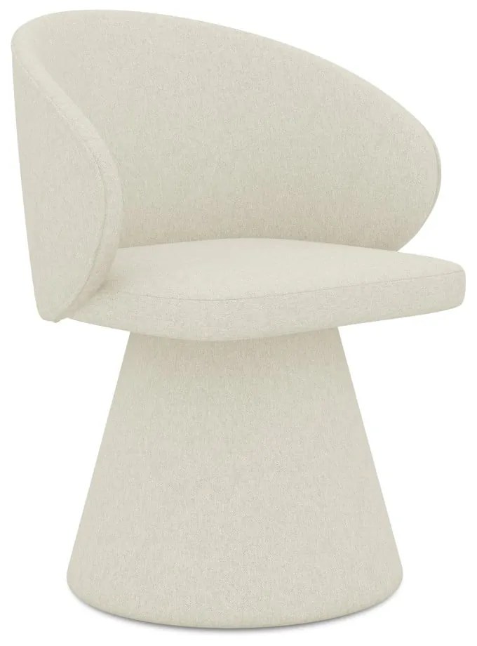 Кремав тапициран трапезен стол Uala – Makamii