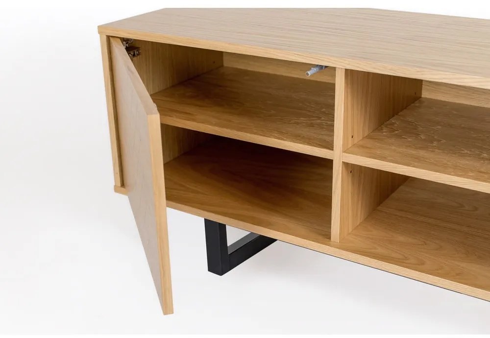 ТВ масичка от дъб Camden Herringbone Mora - Woodman