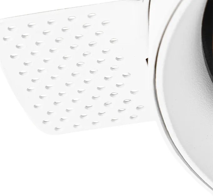 Модерен вграден прожектор бял GU10 AR111 кръгъл без рамка - Oneon Honey