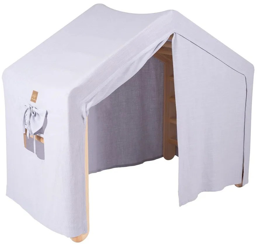 Светлосин/естествен пиклер триъгълник от масивен бор 112x61x94 cm Montessori – Meowbaby