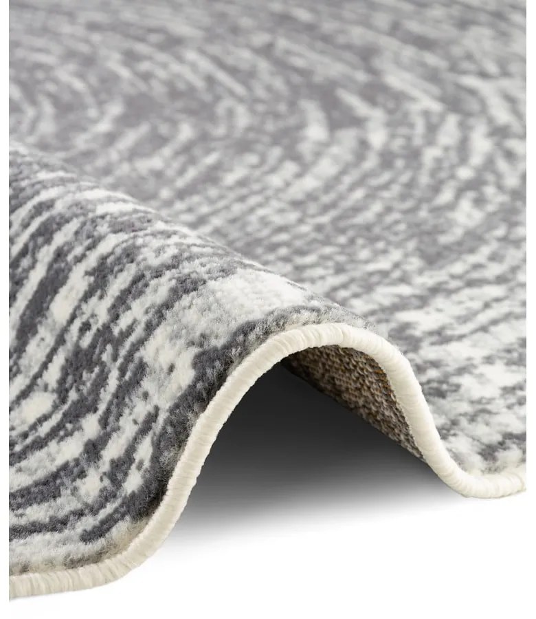 Сиво-кремав кръгъл килим ø 160 cm Gloria Cavallo – Hanse Home