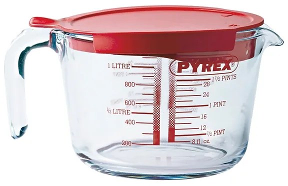 Мерителен Буркан Pyrex Classic Прозрачен Cтъкло (1L)