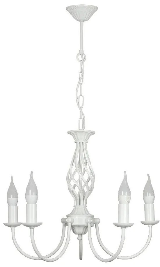 Полилей КОМО, бял, 5xE14