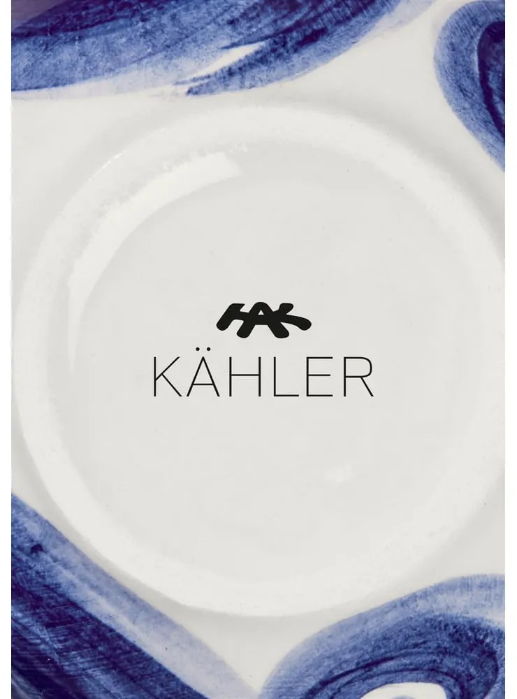 Синя ръчно рисувана каменна ваза Tulle - Kähler Design