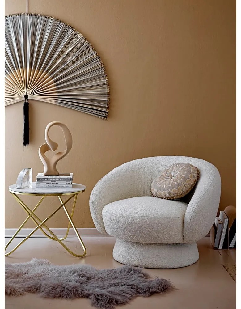 Бял фотьойл Ted - Bloomingville