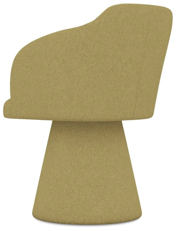 Тапициран трапезен стол в цвят горчица Kanoa – Makamii