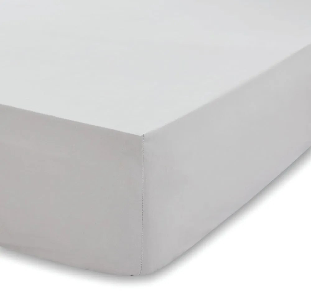 Сив чаршаф от органичен памук Органичен, 135 x 190 cm - Bianca