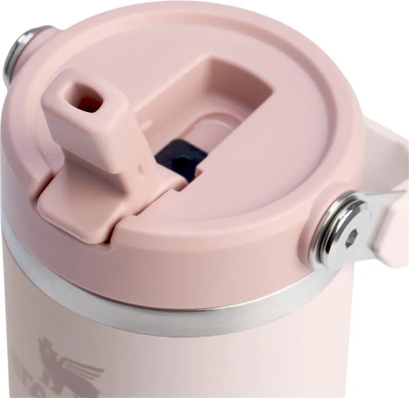 Светлорозов термос от неръждаема стомана 410 ml IceFlow™ Flip Straw 2.0 Tumbler Rose Quartz – Stanley