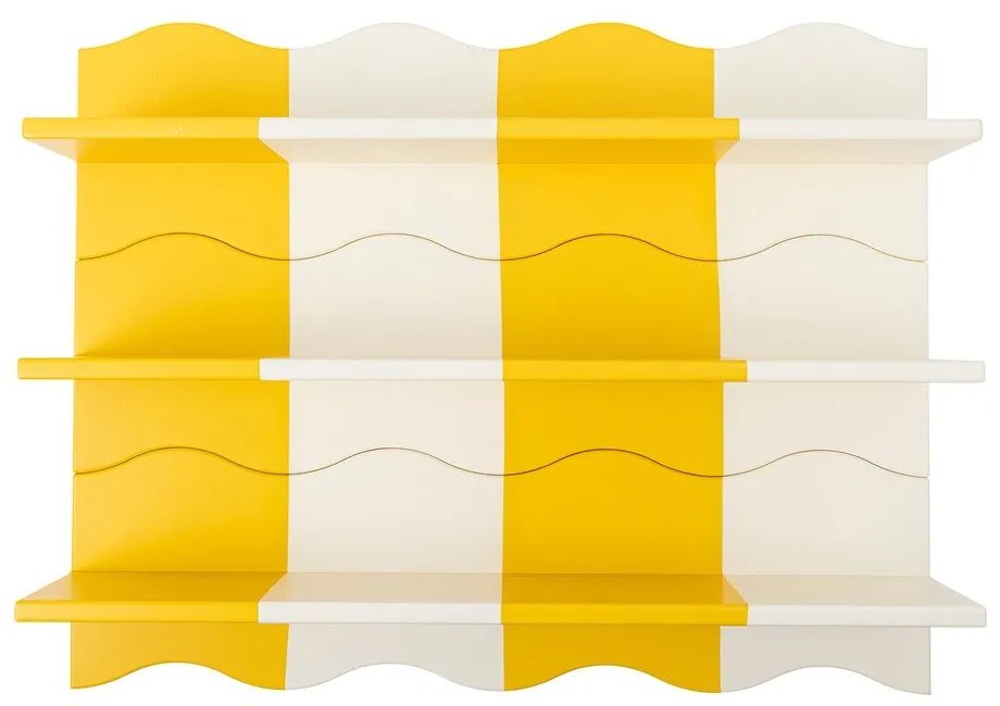 Жълт/бял детски рафт 80 cm Bubbi – Bloomingville Mini