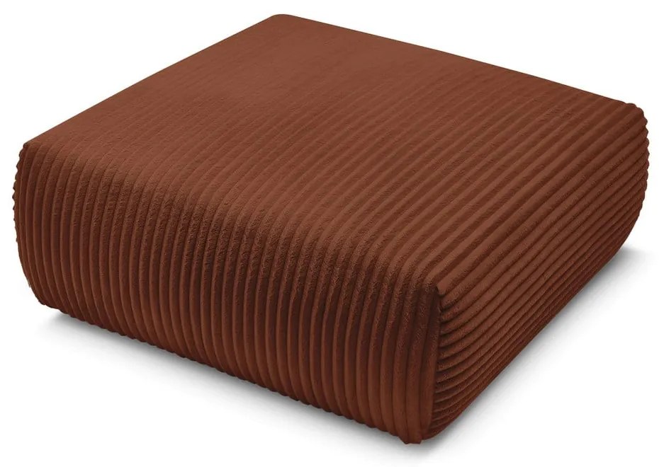 Табуретка от рипсено кадифе в тухлен цвят Lucien – Bobochic Paris