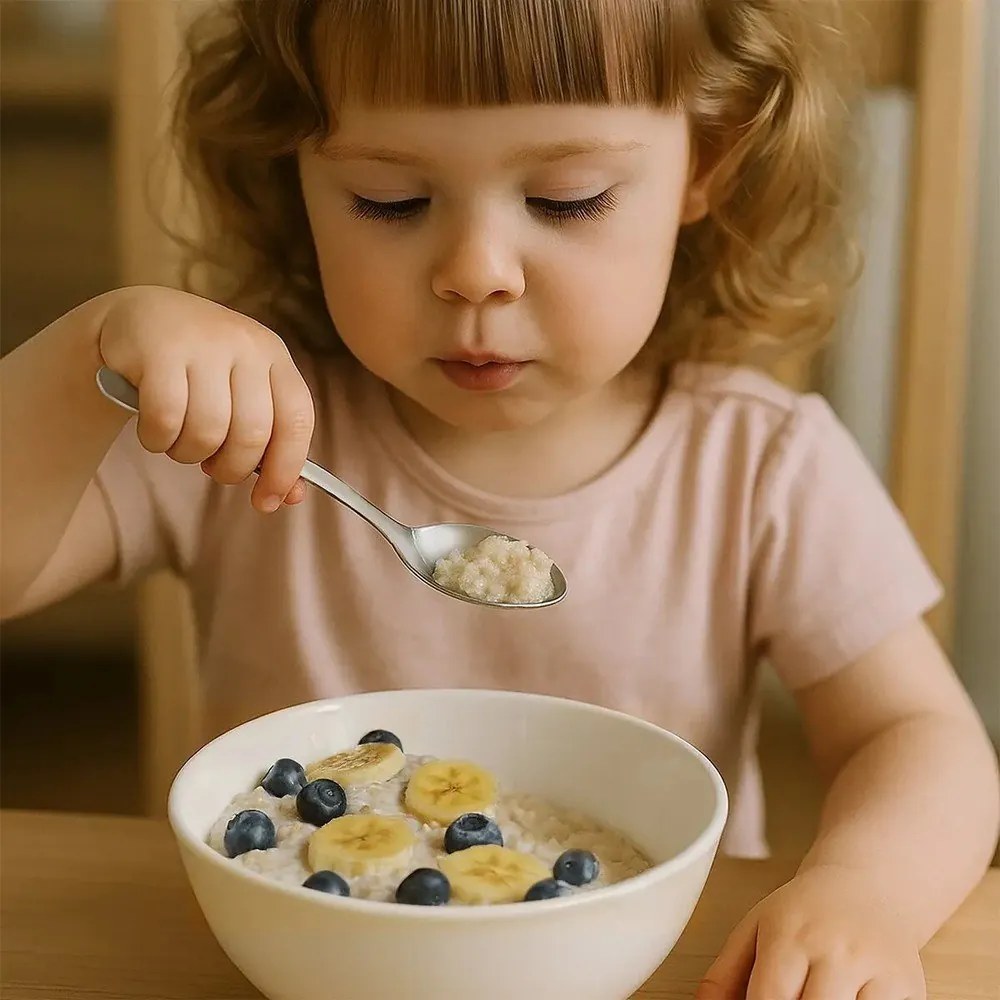 Детски прибори от неръждаема стомана в сребристо 3 бр. - Orion