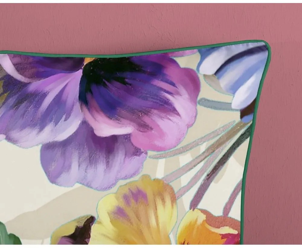 Единично спално бельо от органичен памук Цветна градина, 140 x 220 cm Organic - Descanso