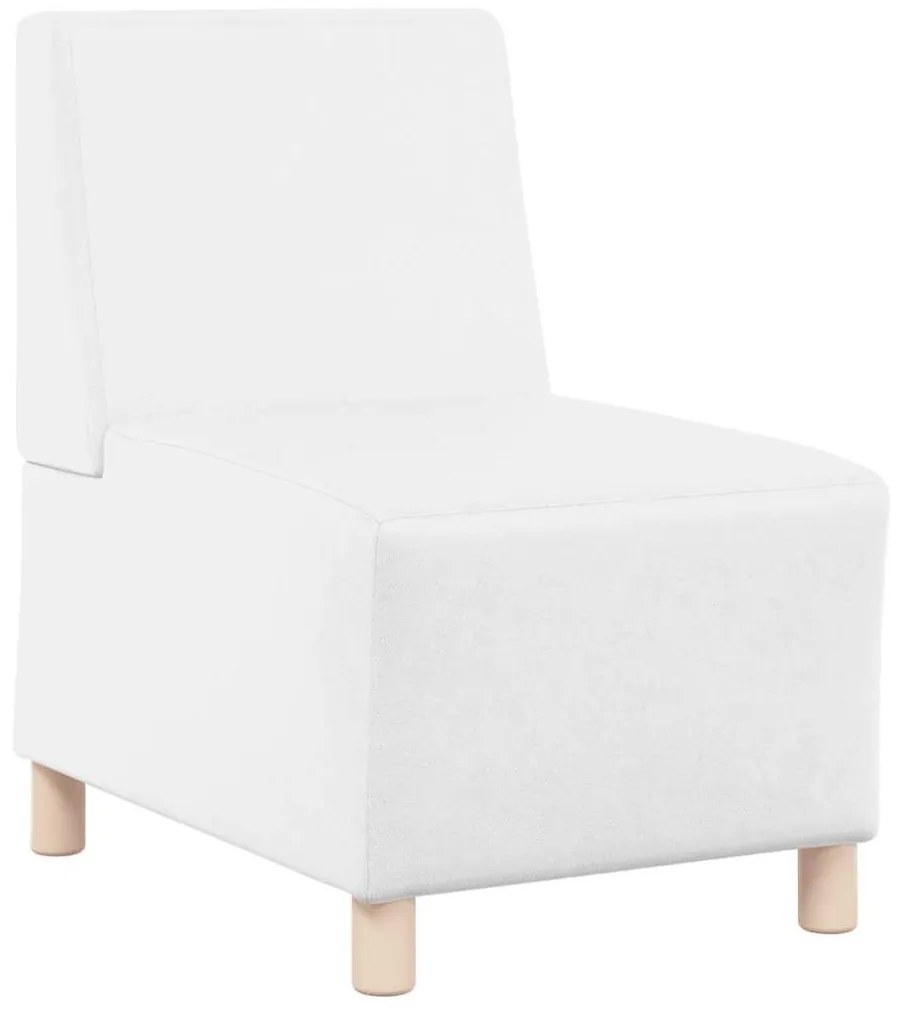 4108495 vidaXL Модулен диван без ръкави Бяло 55 x 74 x 82 см Изкуствена кожа