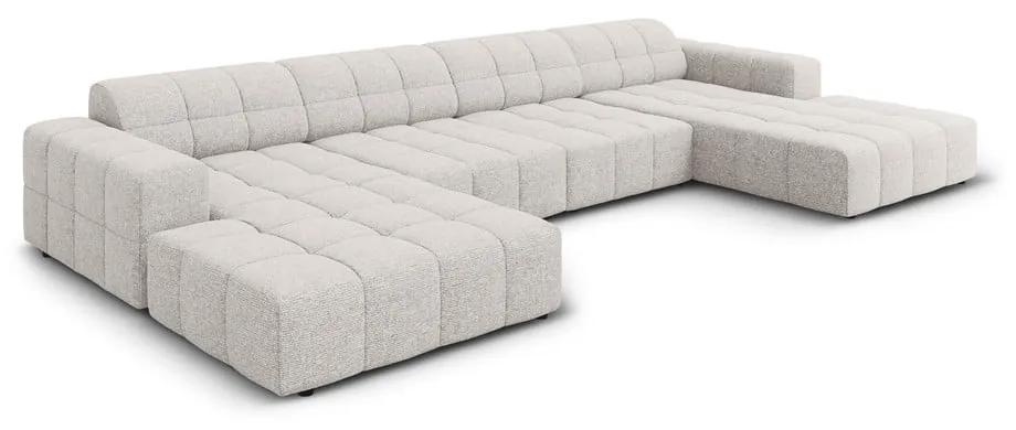 Светлосив ъглов диван (U-образен) Chicago - Cosmopolitan Design