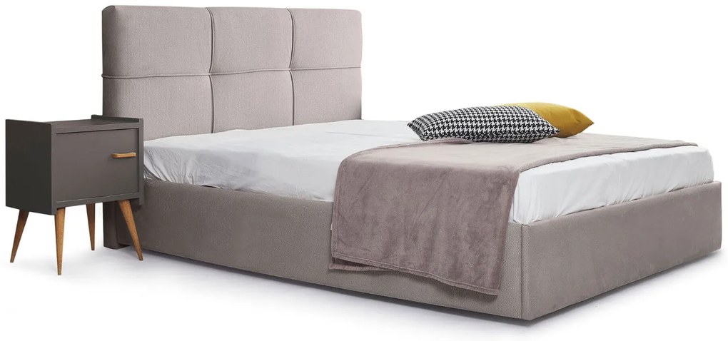 Тапицирано легло Manhattan-Gkri Anoixto-150 x 200-Χωρίς μηχανισμό ανύψωσης