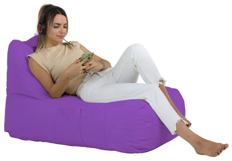 Градински пуф Trendy Comfort Bed Pouf, цвят Лилав