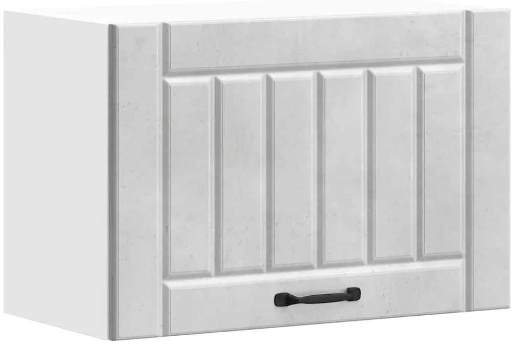 853841 vidaXL Кухненски стенен шкаф Lucca, бетонно сив, инженерно дърво