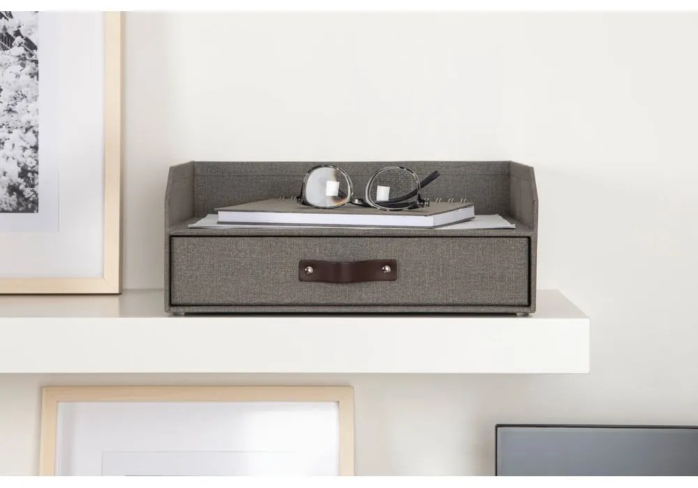 Картонен органайзер за докумнети с чекмедже Walter – Bigso Box of Sweden