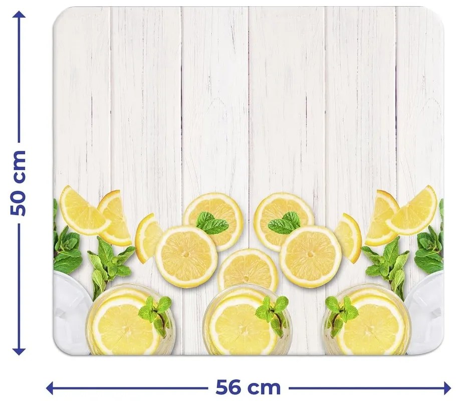 Стенно покритие за печка от закалено стъкло 50x56 cm Lemons – Wenko