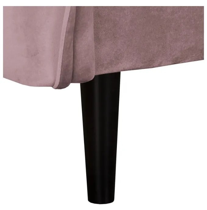 Кадифено кресло в цвят лавандула Juli – Ropez