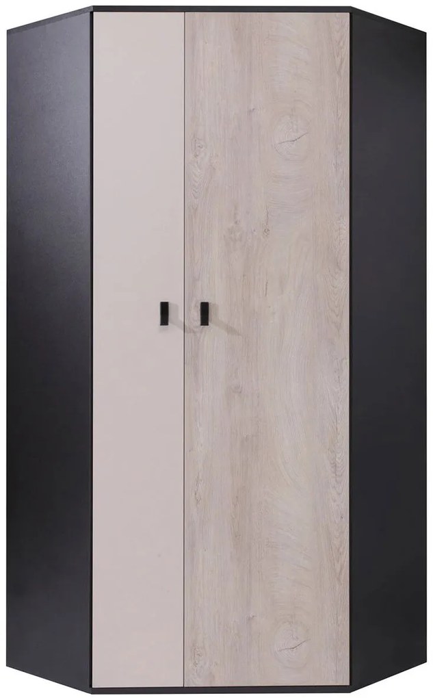 Гардероб Planet II corner-Black - Dub - Beige