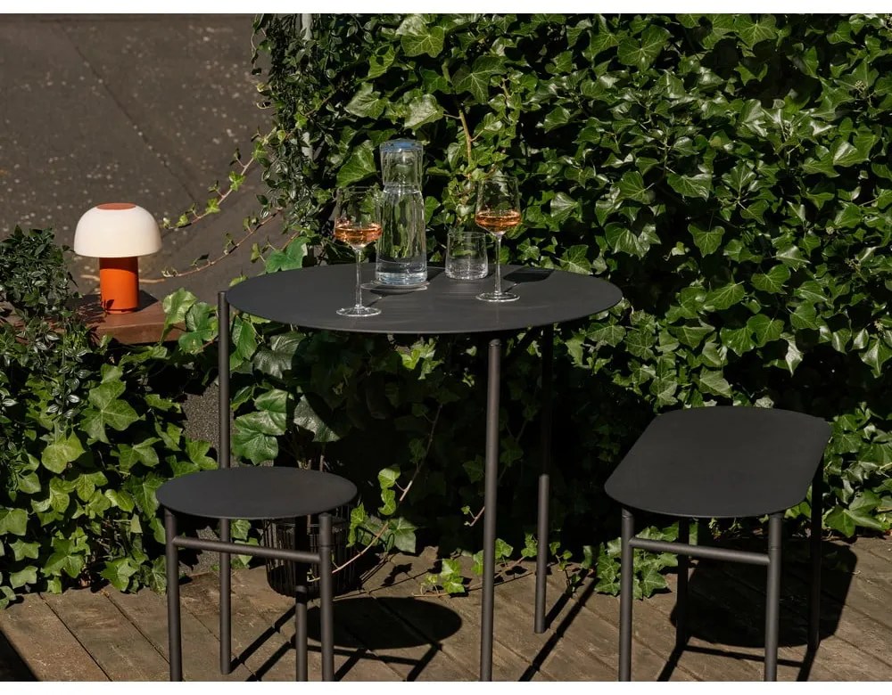 Черен метален стол Disc – Zone