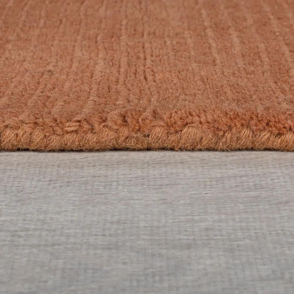 Вълнен килим в тухлен цвят 120x170 cm - Flair Rugs