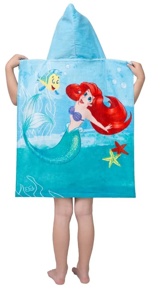 Тюркоазен хавлиен детски халат Ariel Friends - Jerry Fabrics