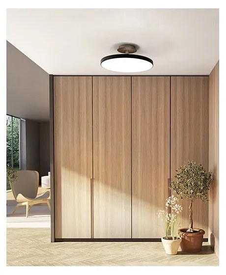 Антрацитно LED осветително тяло за таван ø 60 cm Asteria Up – UMAGE