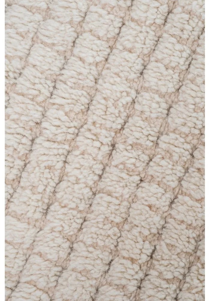 Ръчно изработен бежов вълнен килим подходящ за пране 140x200 cm Unexpected Wool – Lorena Canals