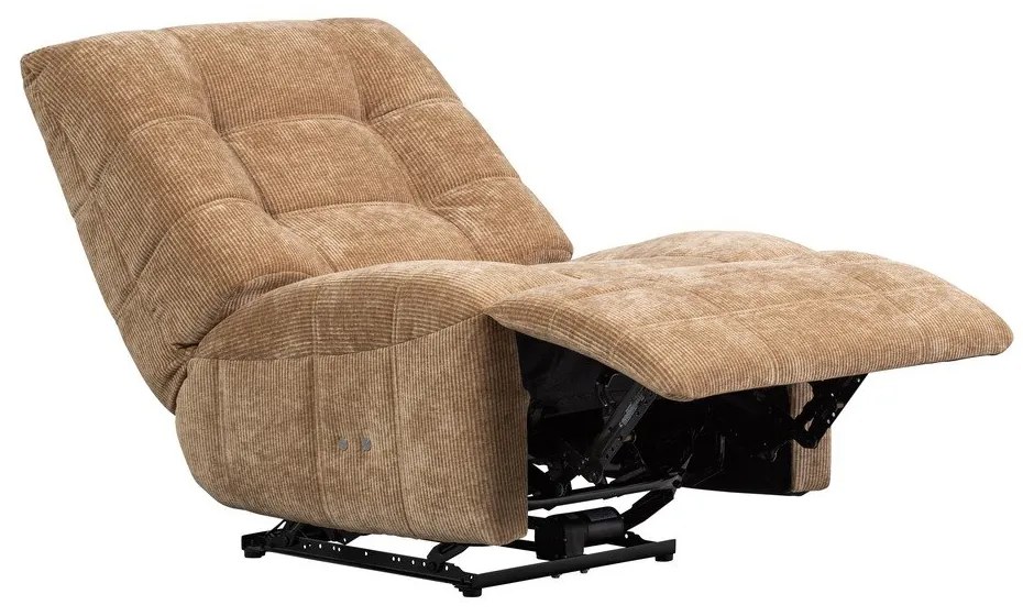 Светлокафяво кресло с регулируем наклон от рипсено кадифе Hein – WOOOD