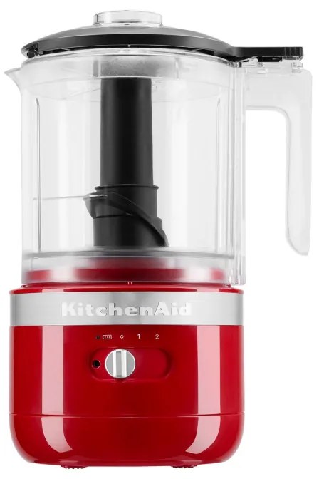 Акумулаторен чопър KitchenAid 5KFCB519EER, 12 V, 1.18 л, 3500 rpm/min, 2 скорости + Pulse, Без BPA, Empire Red