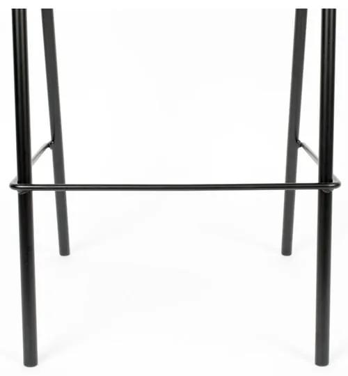 Черни бар столове от ратан в комплект от 2 106 cm Jort - Zuiver