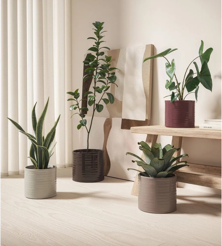 Керамично ръчно изработено покритие за кашпа ø 25 cm Fortuna – Artevasi