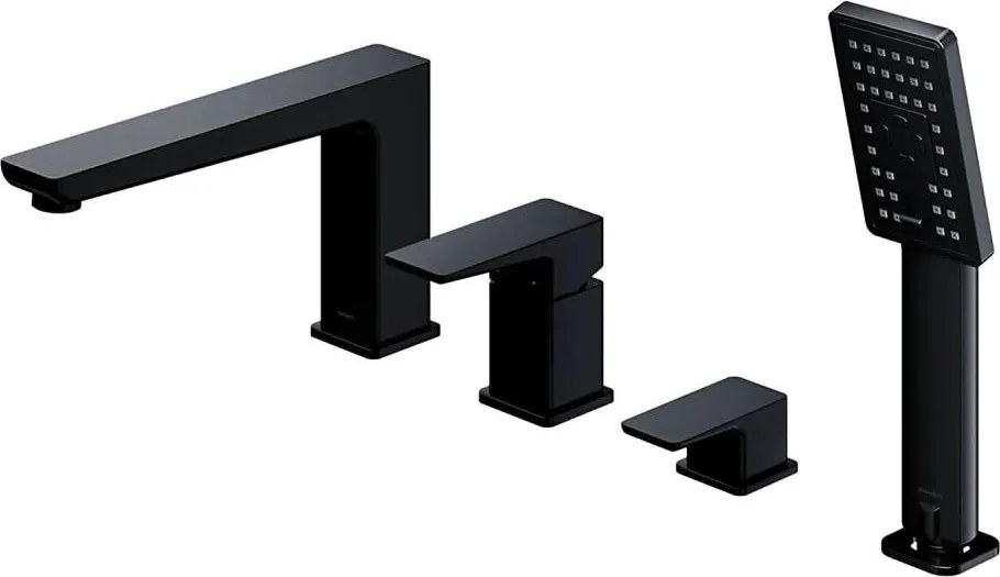 OMNIRES PM7432BL - Кранче за баня 4 отвора PARMA матов черен