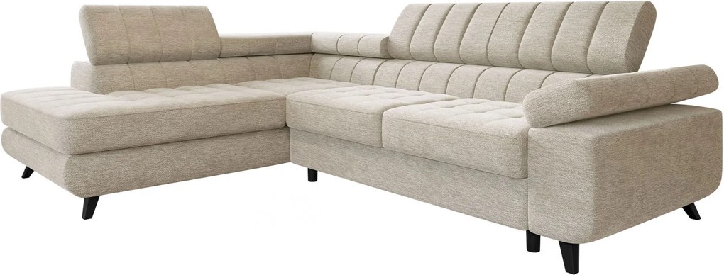 Ъглов диван Nord-Екрю-ляв