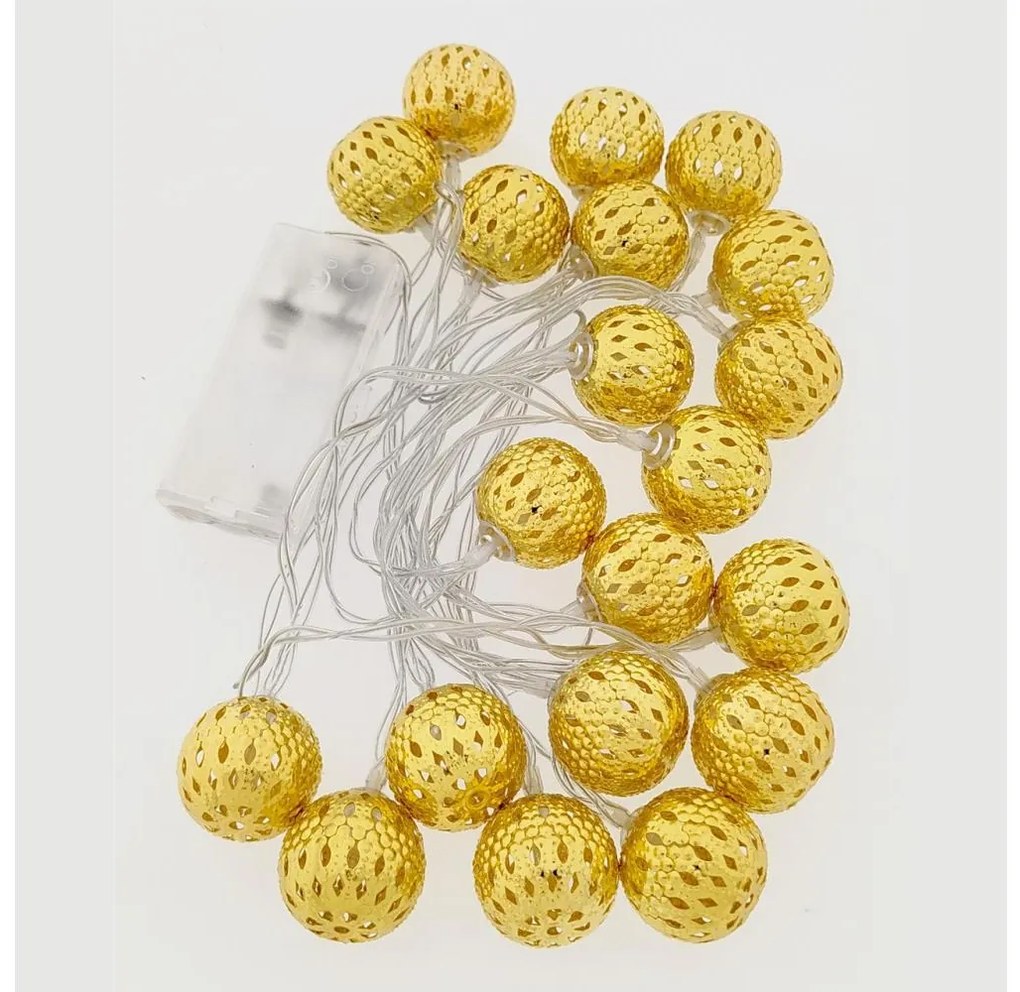 LED Коледни лампички 20xLED/3xAA 2,5м топло бели