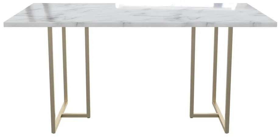 Трапезна маса с плот от имитация на мрамор 90x160 cm Astor – Støraa