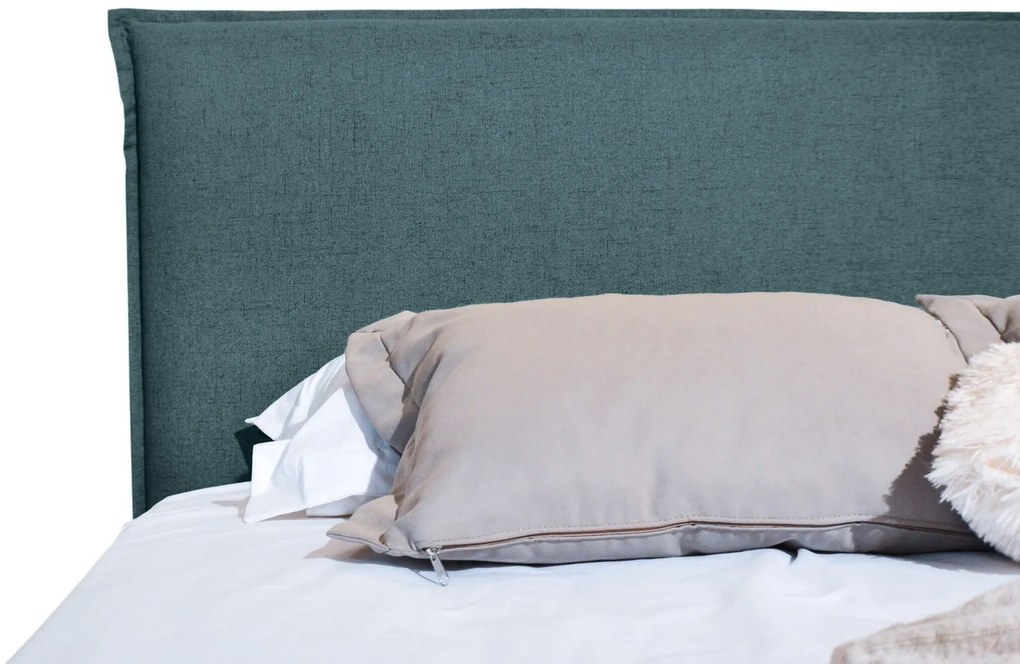 Тапицирано легло Harmony-Petrol-110 x 200-Ξύλα Ελάτου