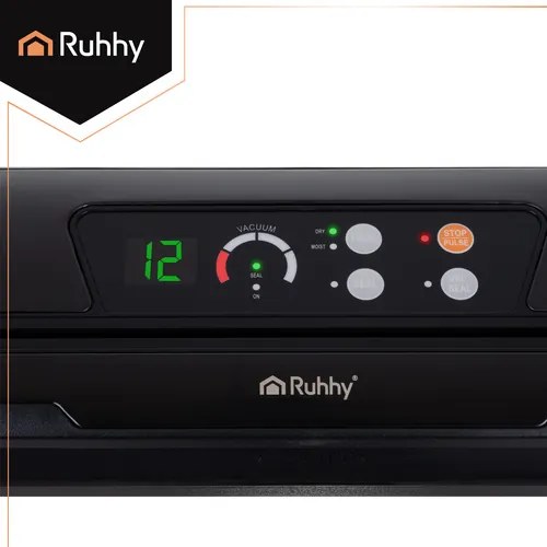 Вакуумна машина за запечатване на храна RUHHY 80 kPa, Вграден нож, 10 торбички